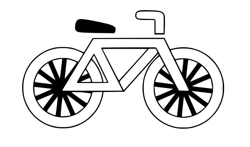 Abstraktes Fahrrad