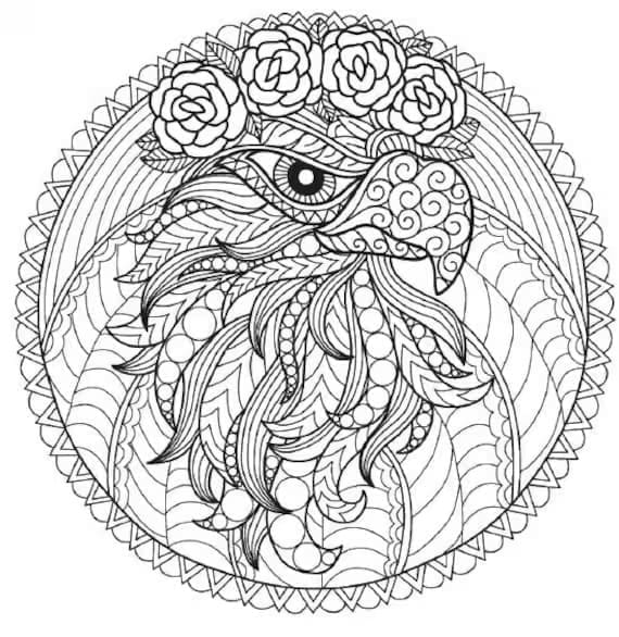 Adler Tiere Mandala