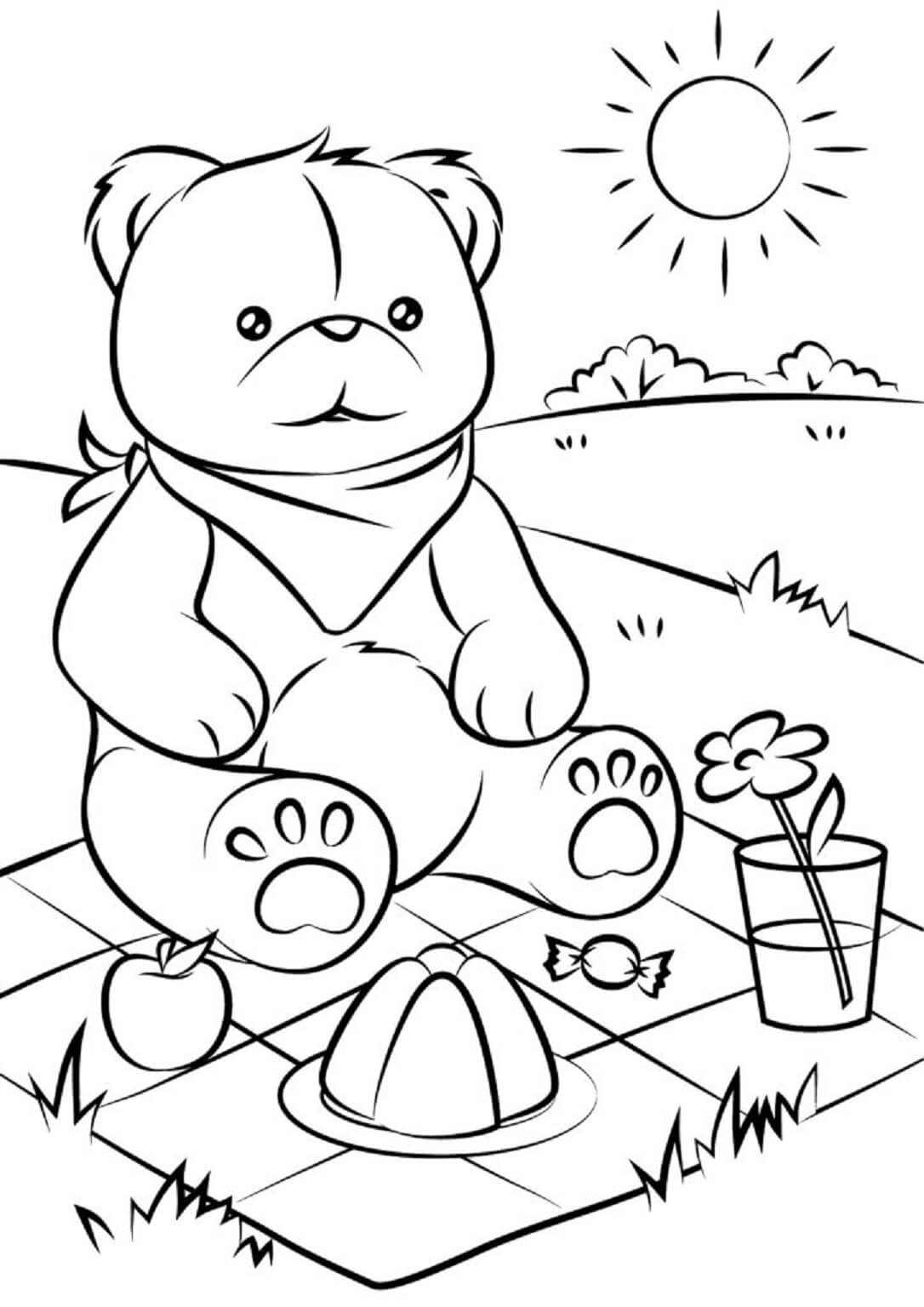 Bären im Picknick