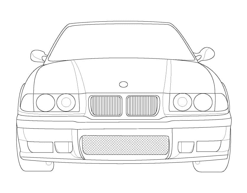 BMW Auto Zeichnung