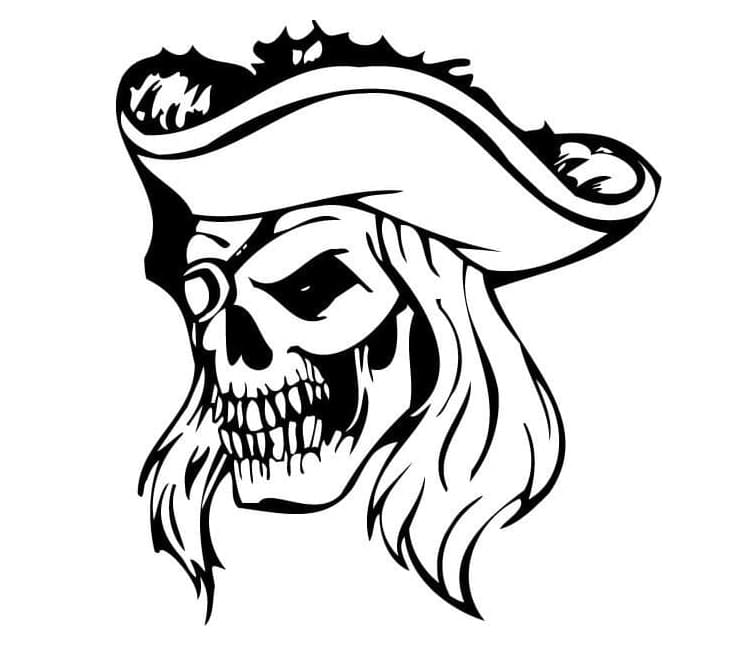 Böser Piratenschädel