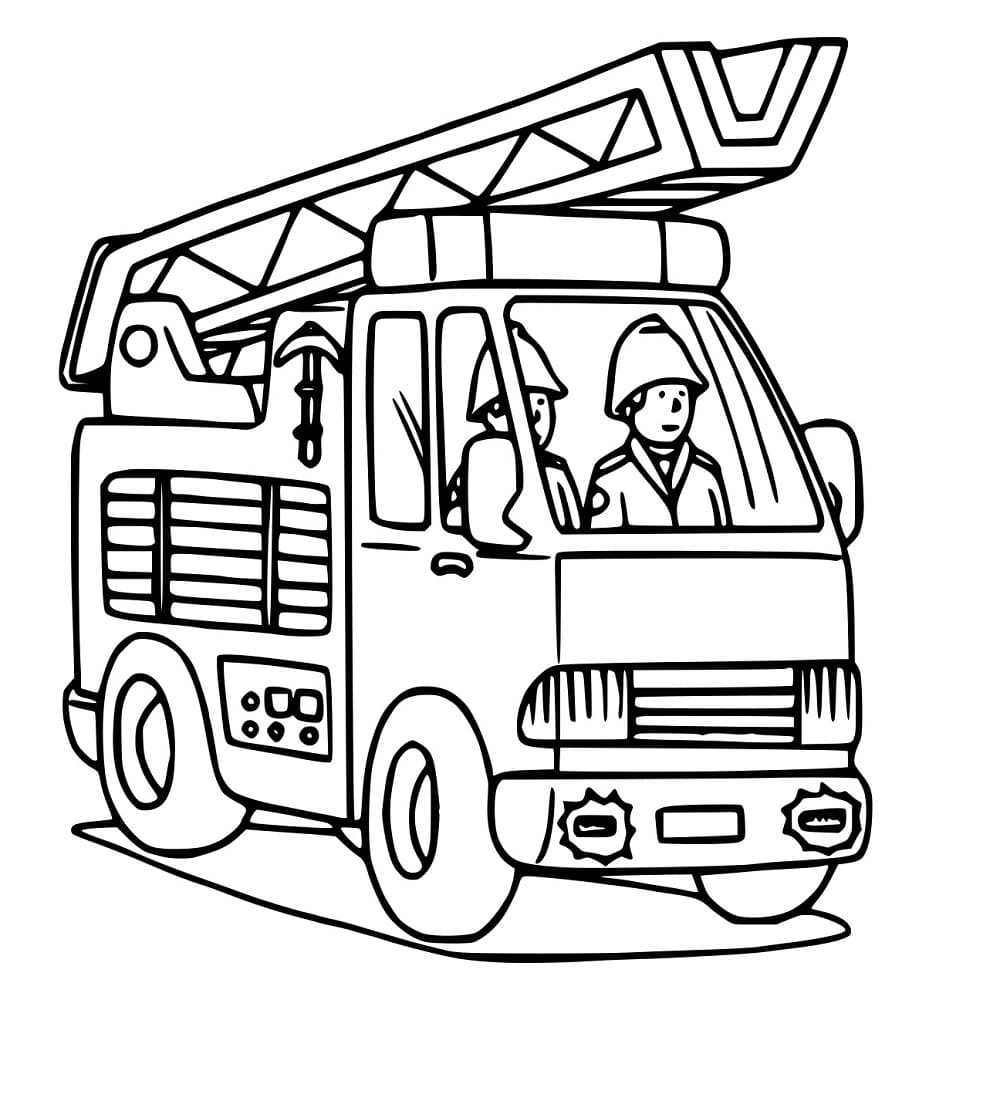 Cartoon Feuerwehrauto