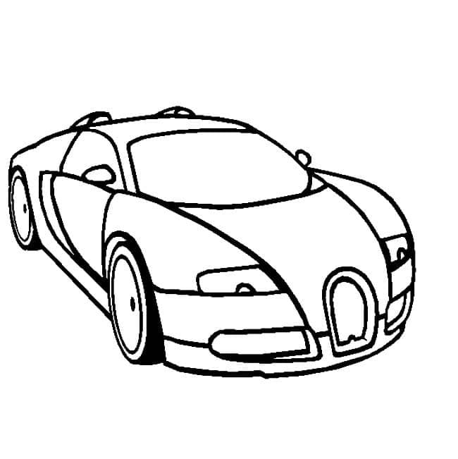 Druckbarer Bugatti