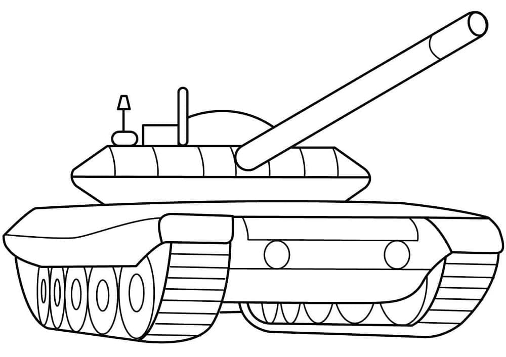 Ein Militärpanzer