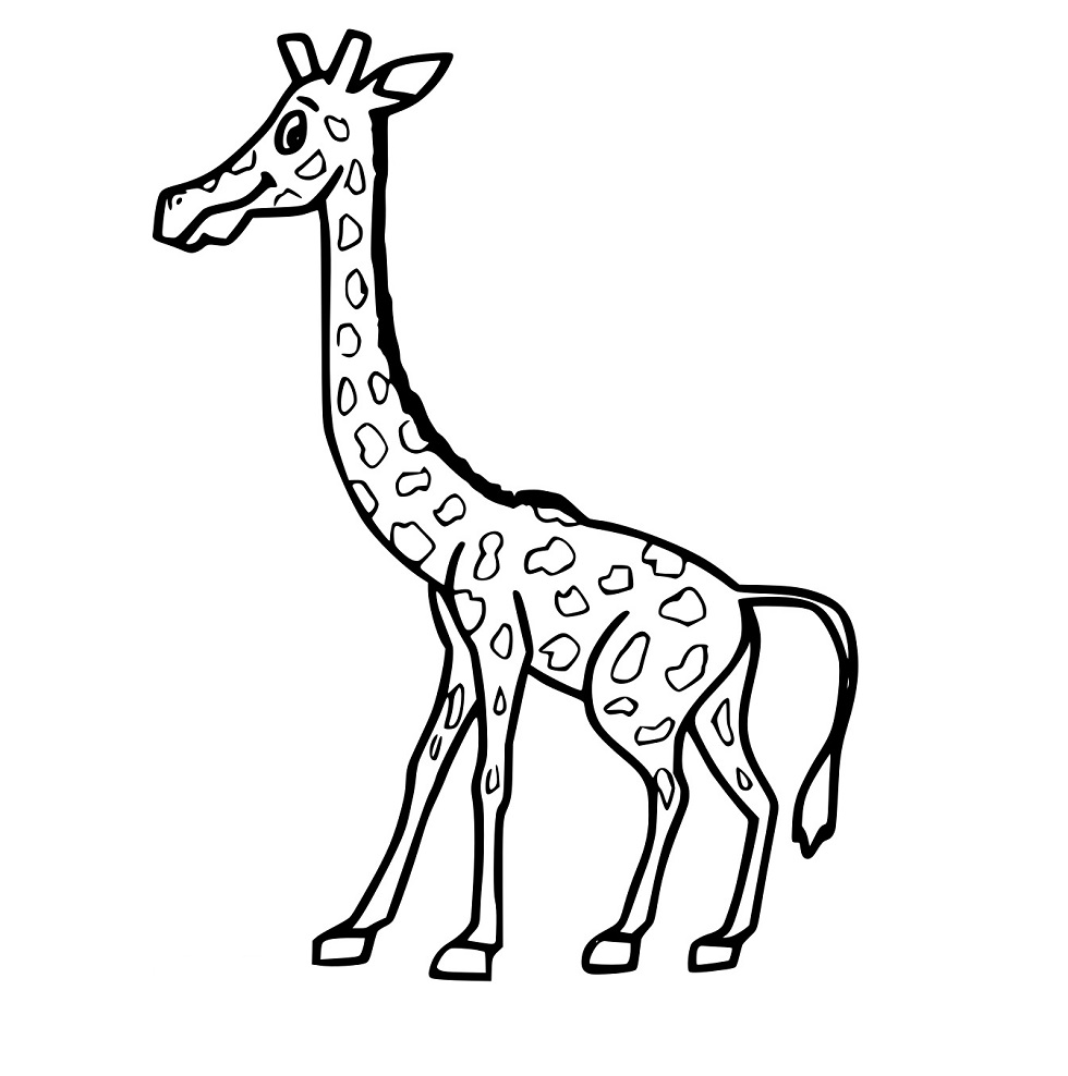 Einfache laufende Giraffe