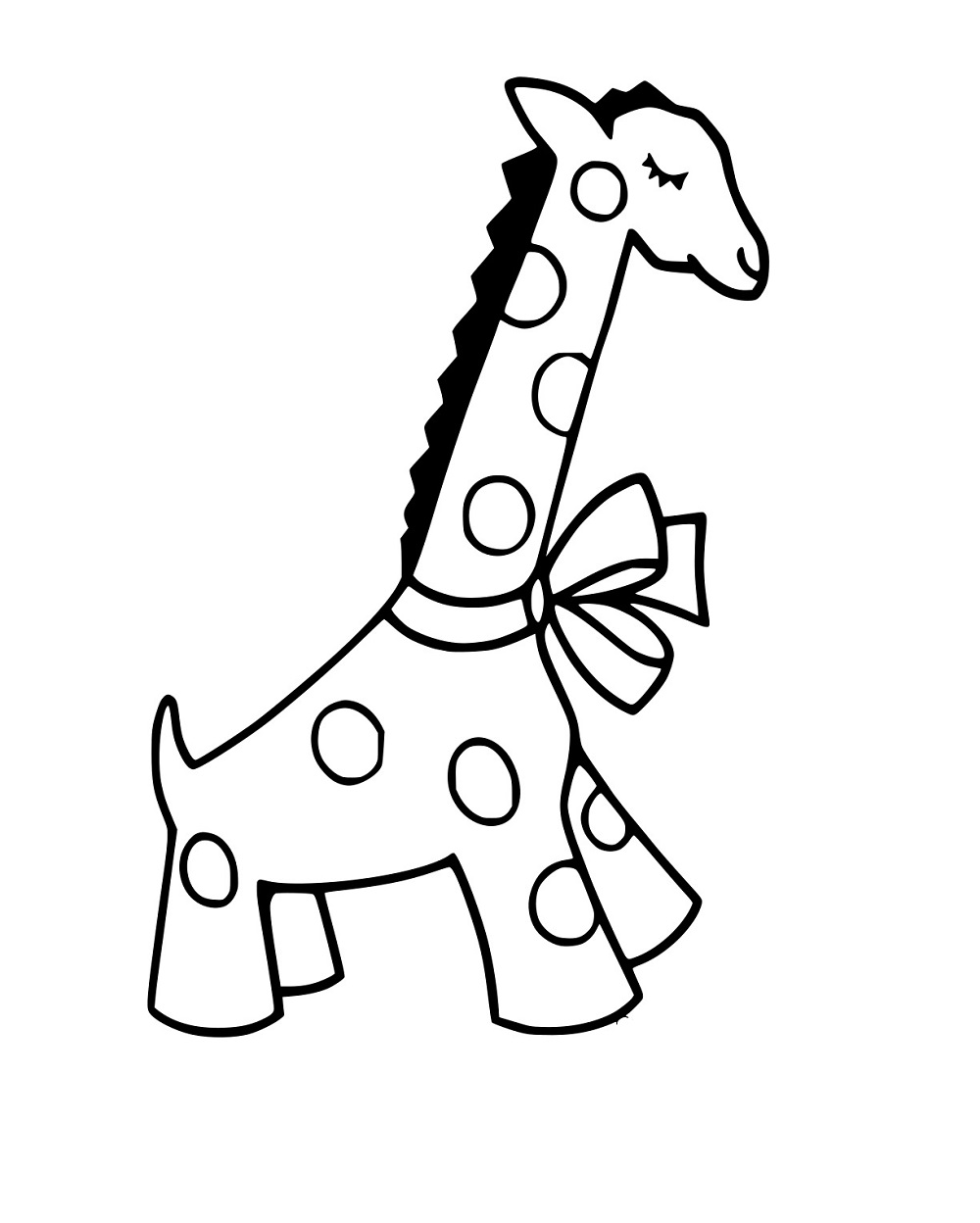 Einfache Spielzeug Giraffe