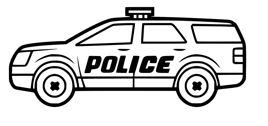 Einfacher Polizei SUV