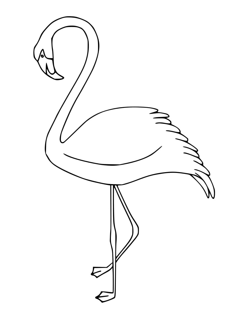 Einfacher schöner Flamingo