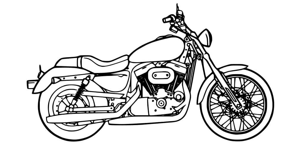 Einfaches Motorrad
