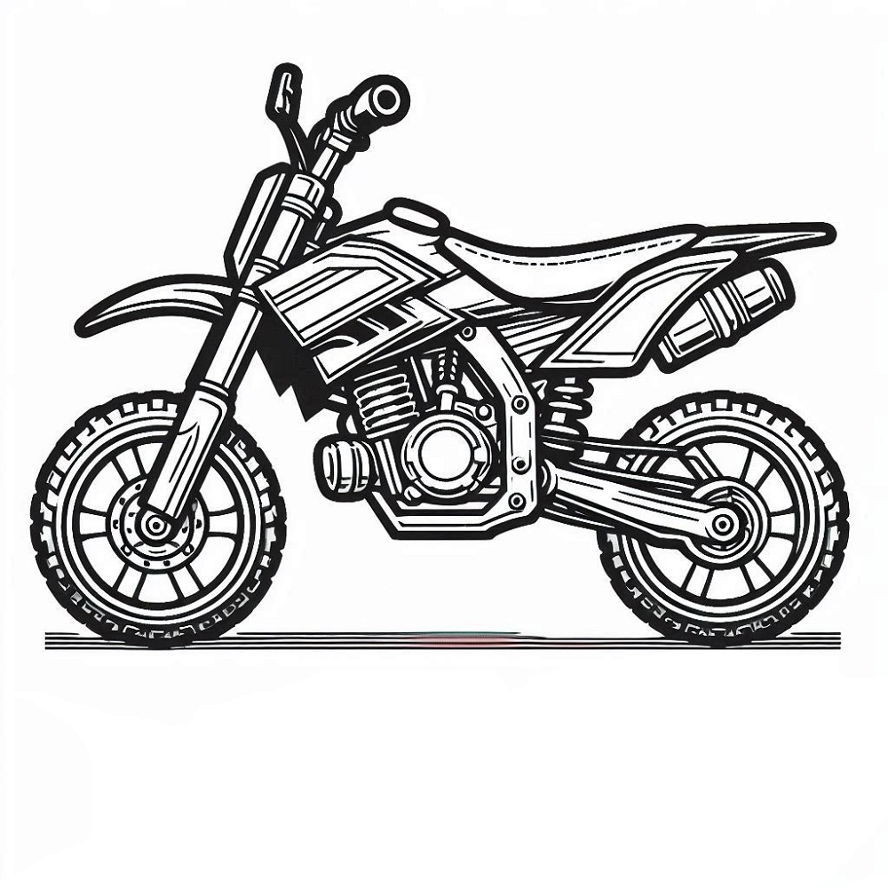 Einfaches Motorrad Bild kostenlos