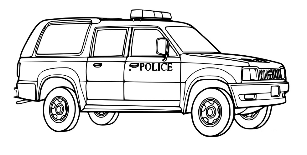 Einfaches Polizei SUV
