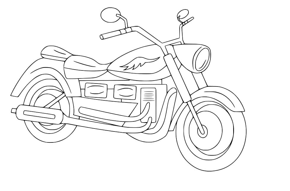 Einfaches Roadster Motorrad