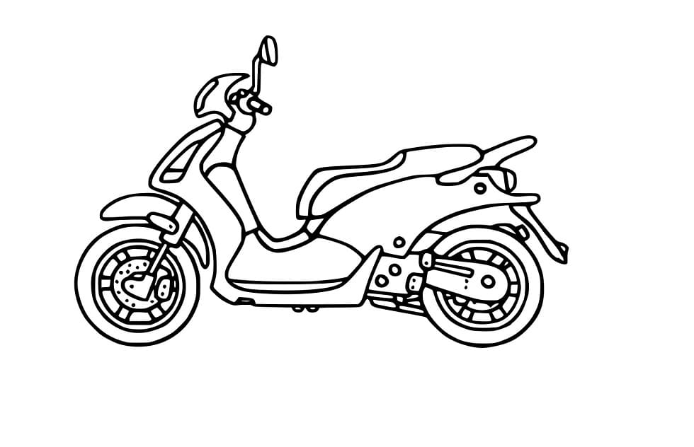 Einfaches Roller Motorrad