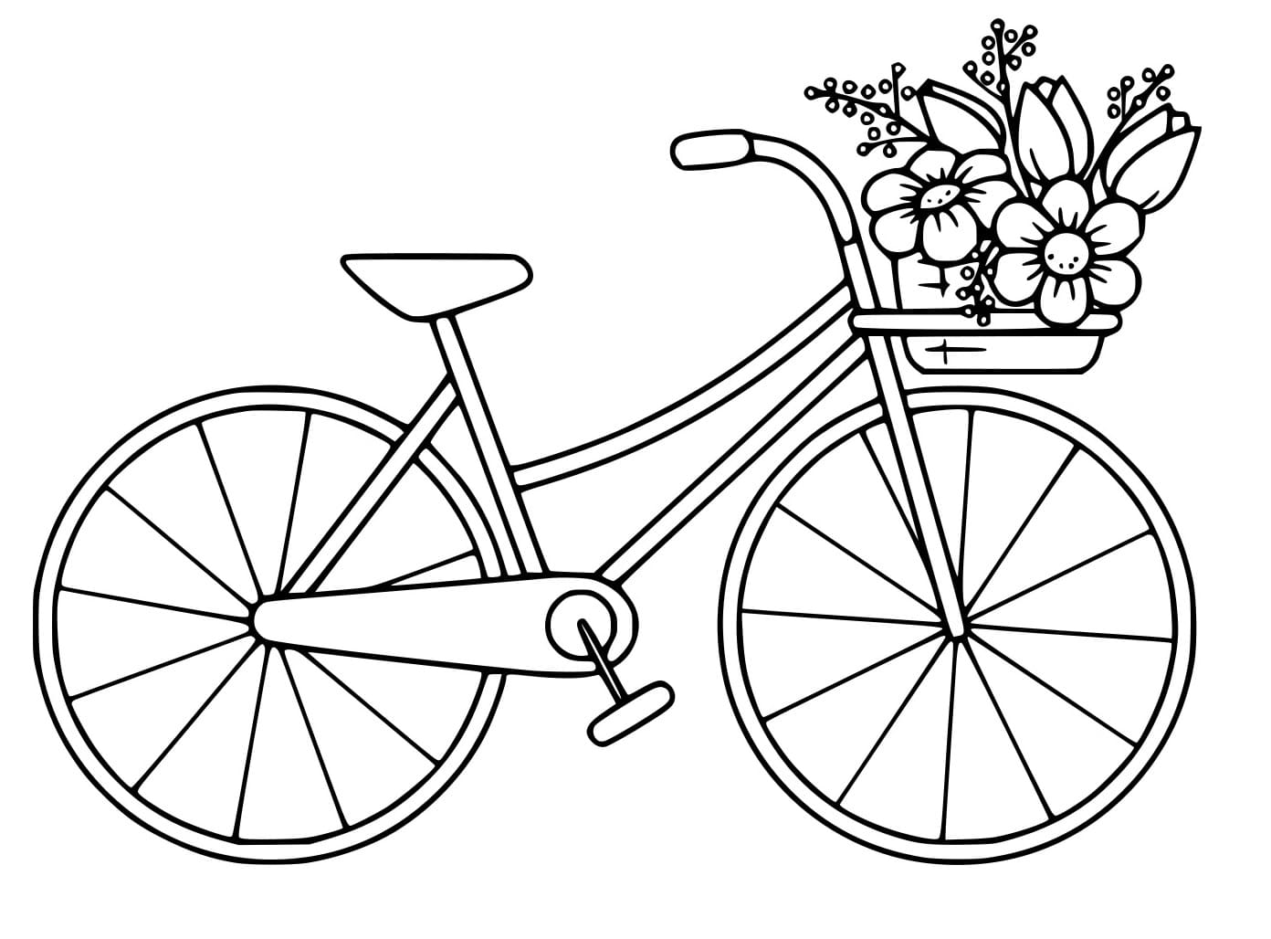 Fahrrad mit Blumen