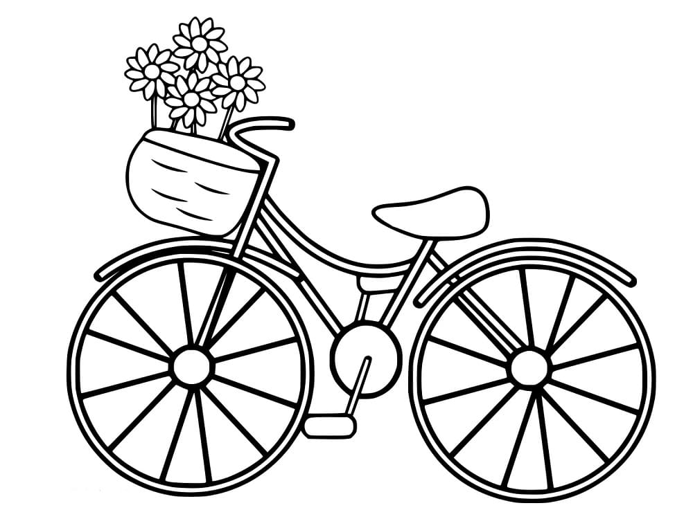 Fahrrad mit Blumen Gratis