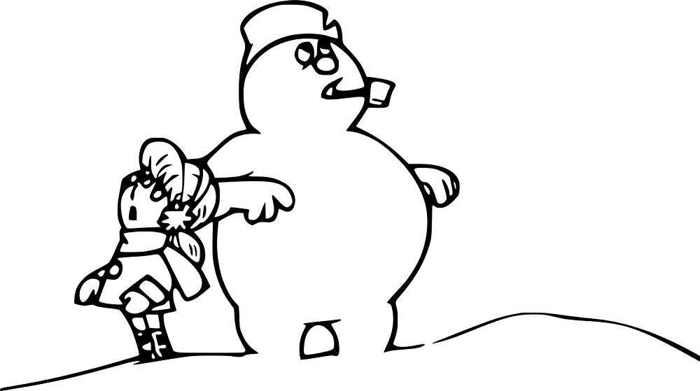 Frosty der Schneemann und das kleine Mädchen