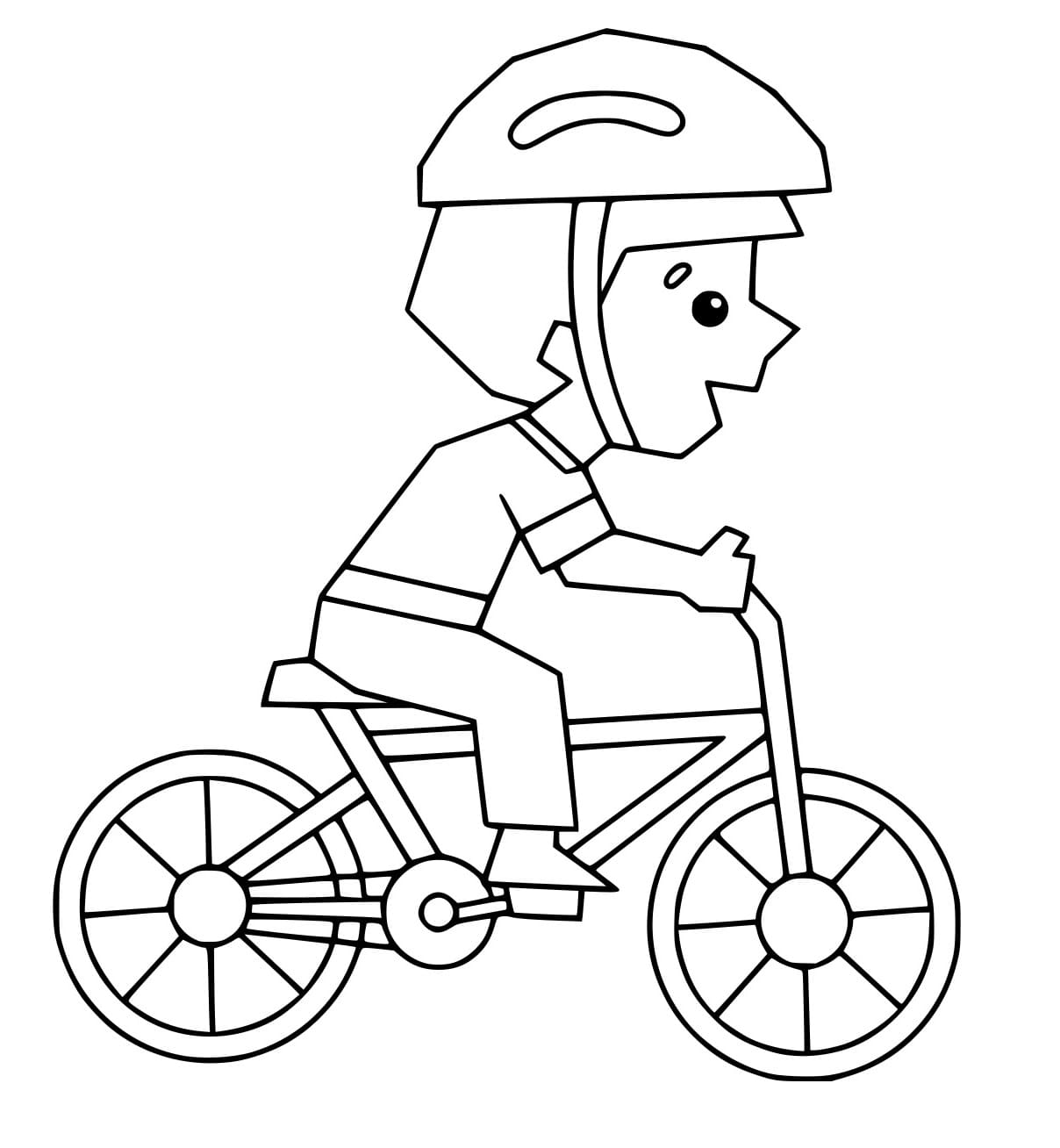 Junge auf einem Fahrrad