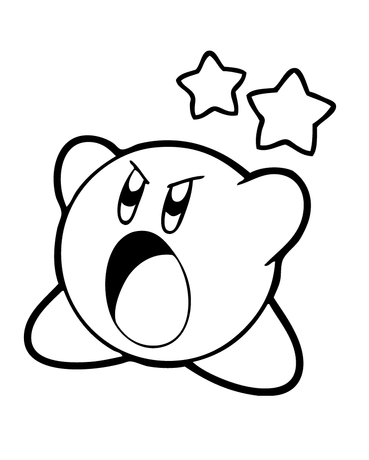 Kirby mit Sternen kostenlos