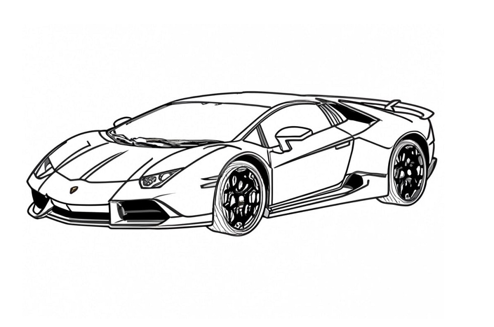Kostenlose Zeichnung von Lamborghini