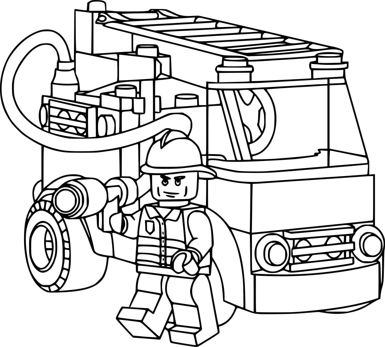 Kostenloses Lego Feuerwehrauto