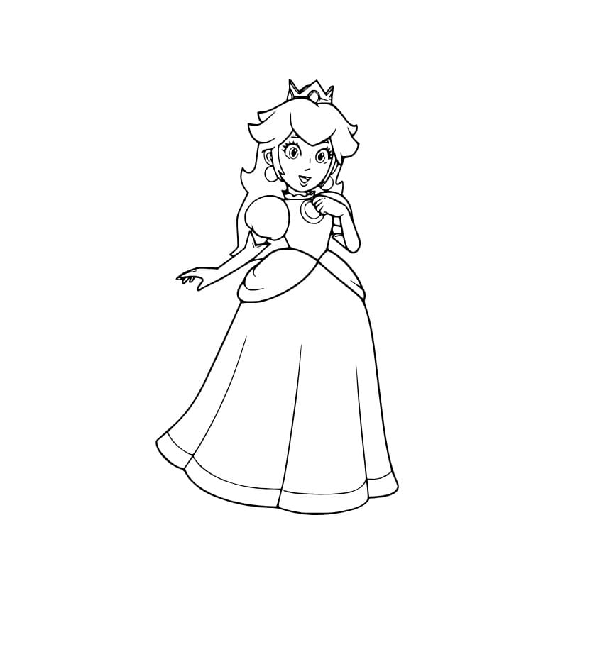 Lächelnde Prinzessin Peach