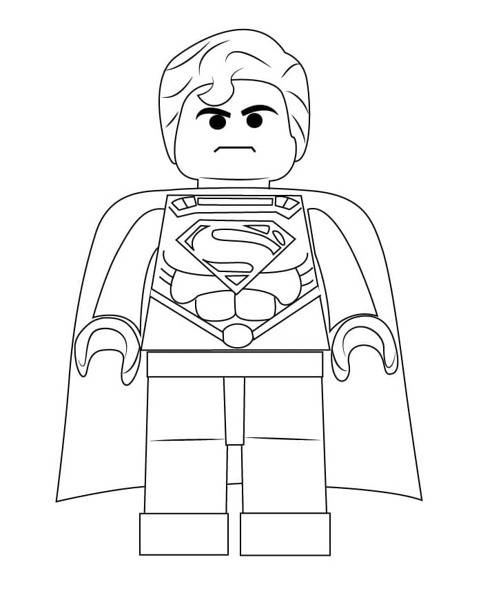 Lego Superman zum Ausdrucken