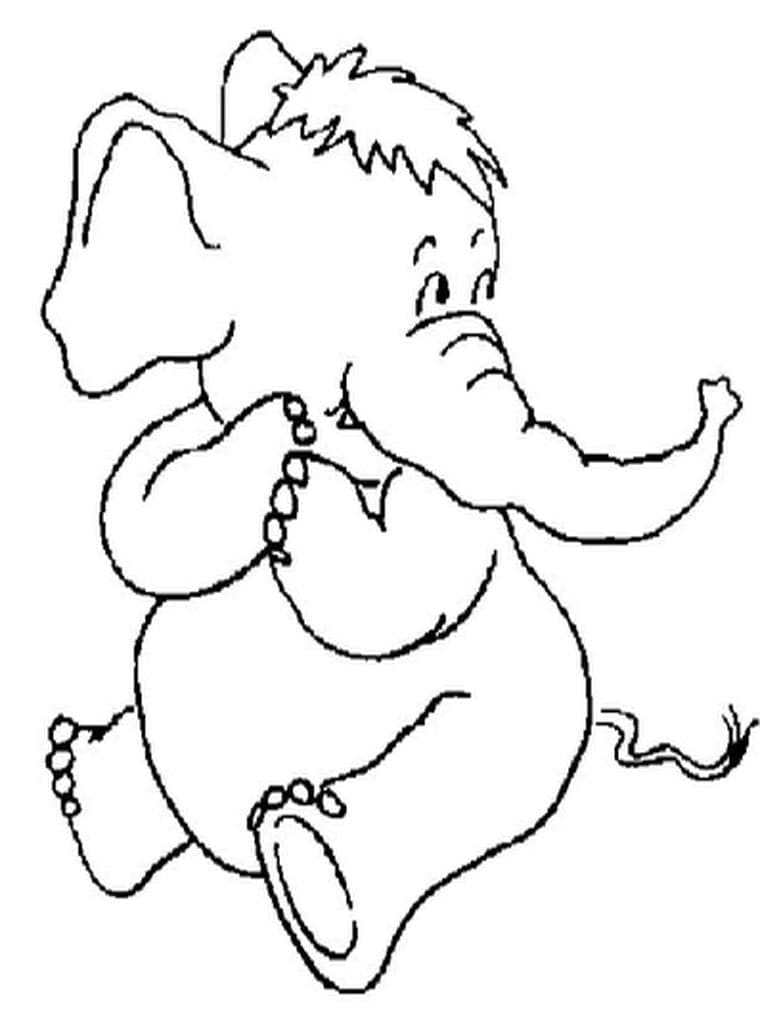 Lustiger Elefant