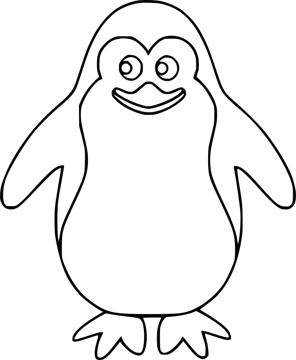 Lustiger Karikatur Pinguin