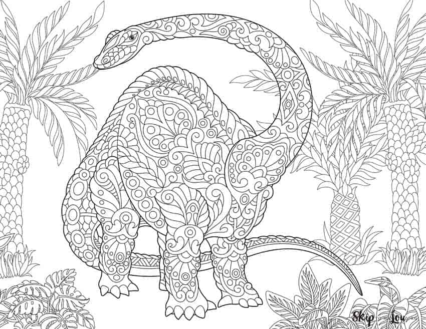 Mandala Brontosaurus