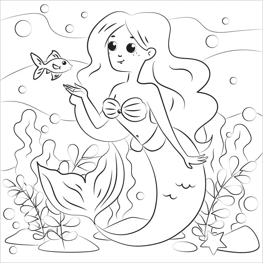 Meerjungfrauen mit Fisch
