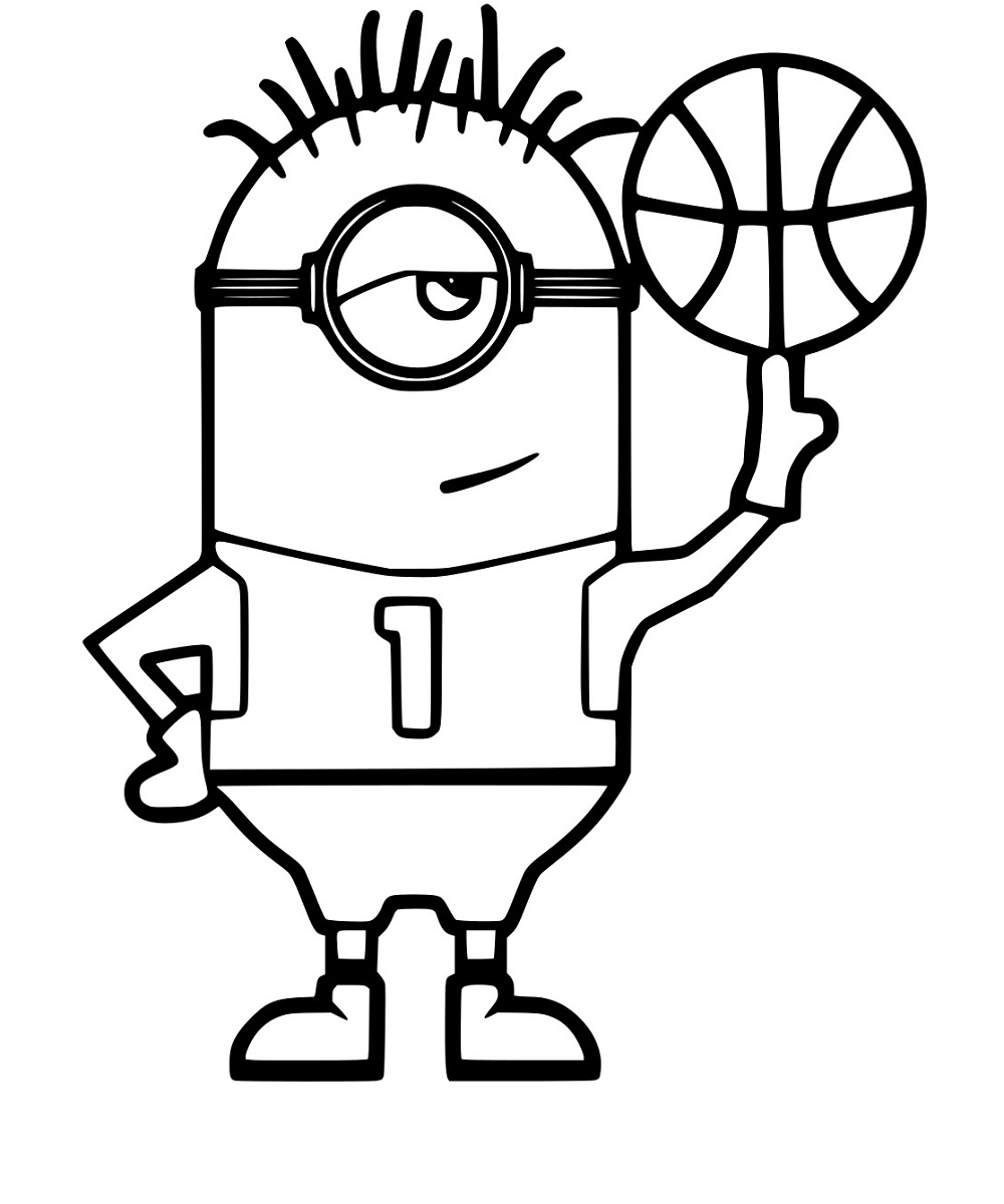 Minions spielt Basketball