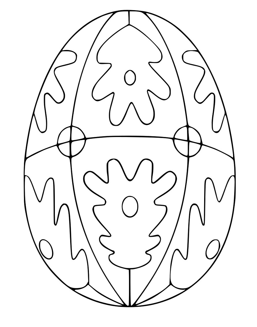 Osterei mit Baummotiv