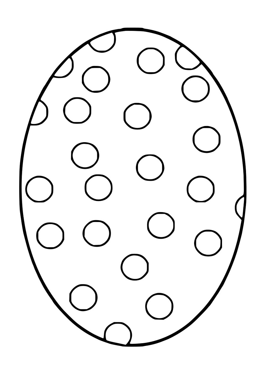 Osterei mit Punktmuster