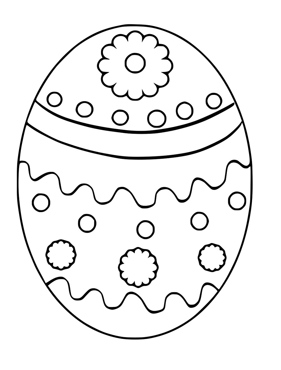 Osterei mit Zahnradmuster