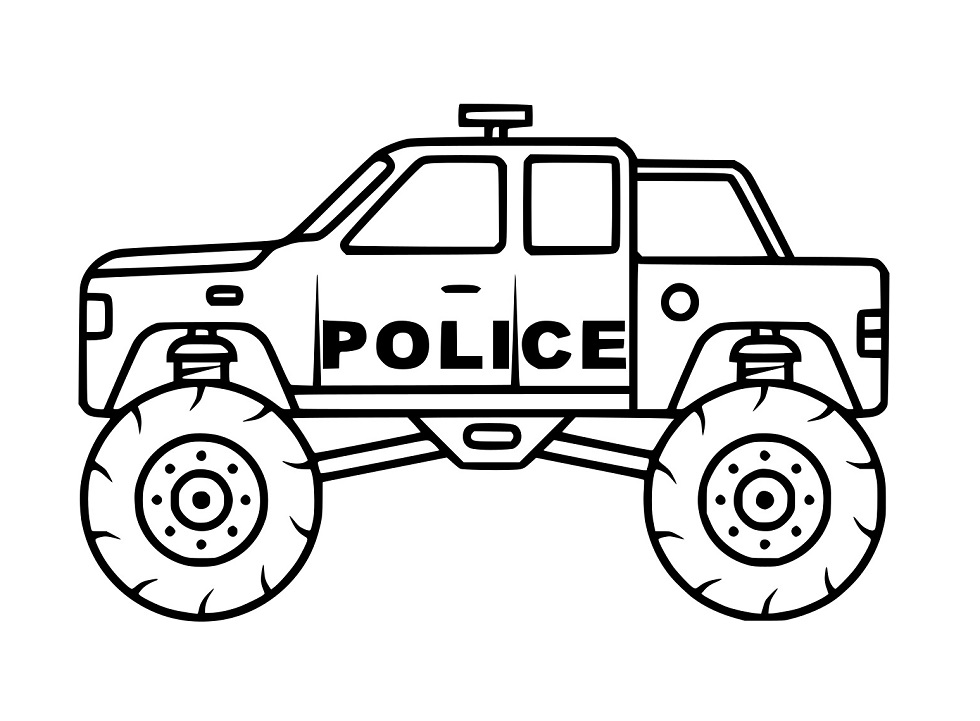Polizeiauto Monstertruck