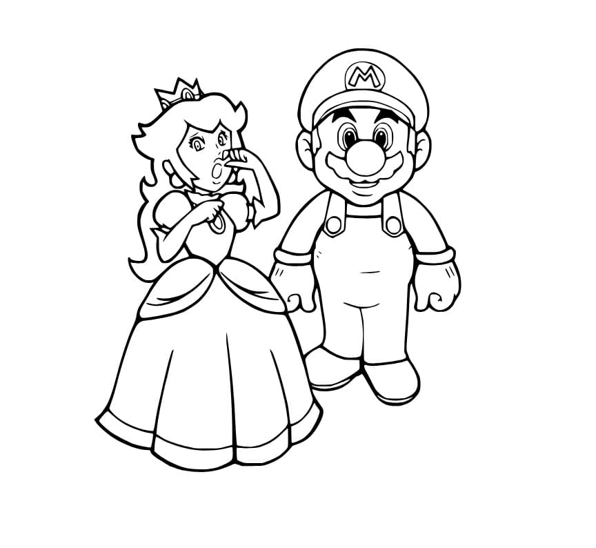 Prinzessin Peach und Mario