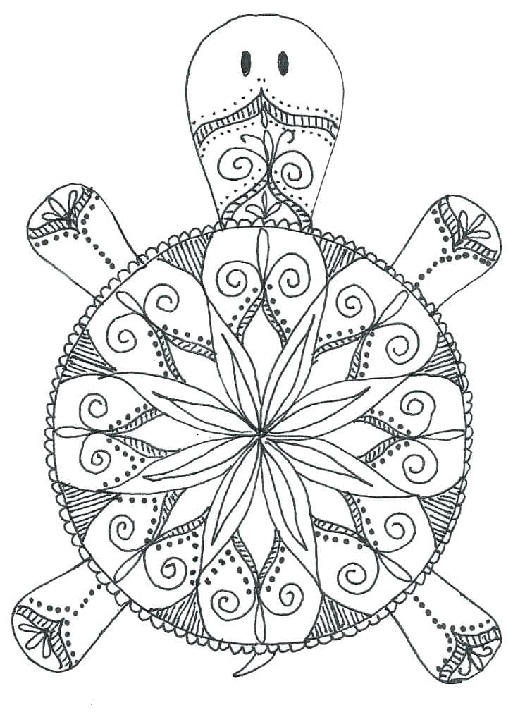 Schildkröten Tiere Mandala