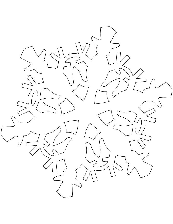 Schneeflocke Muster mit Schneemann