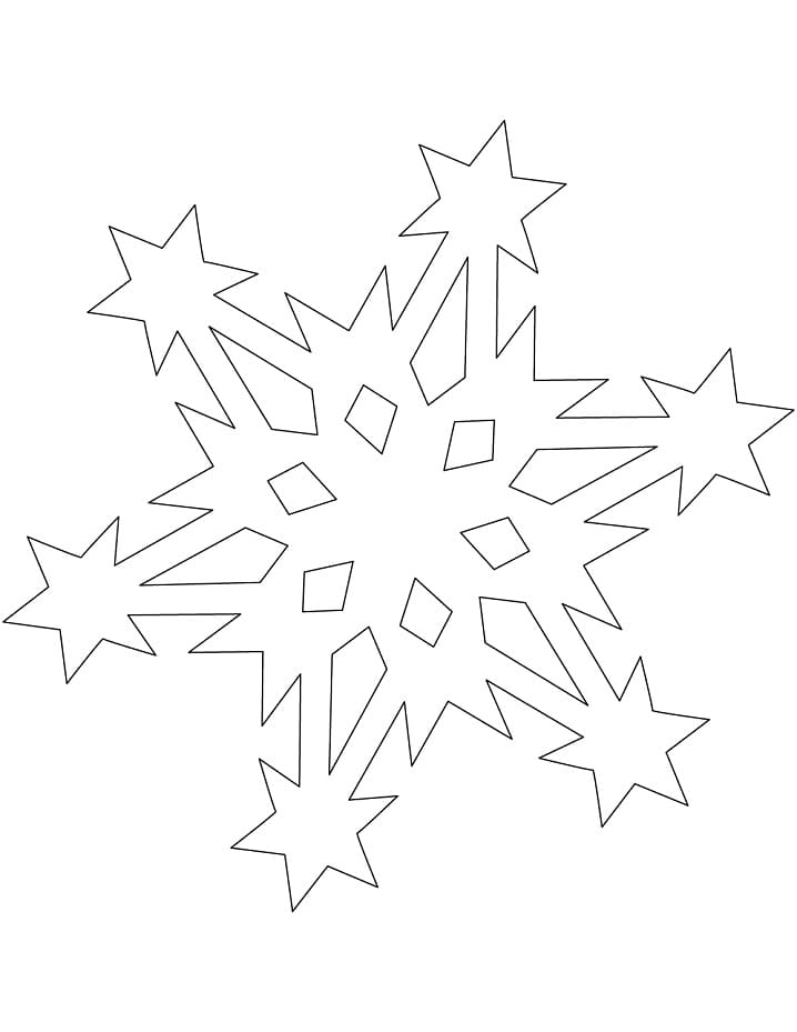 Schneeflocke Muster mit Sternen