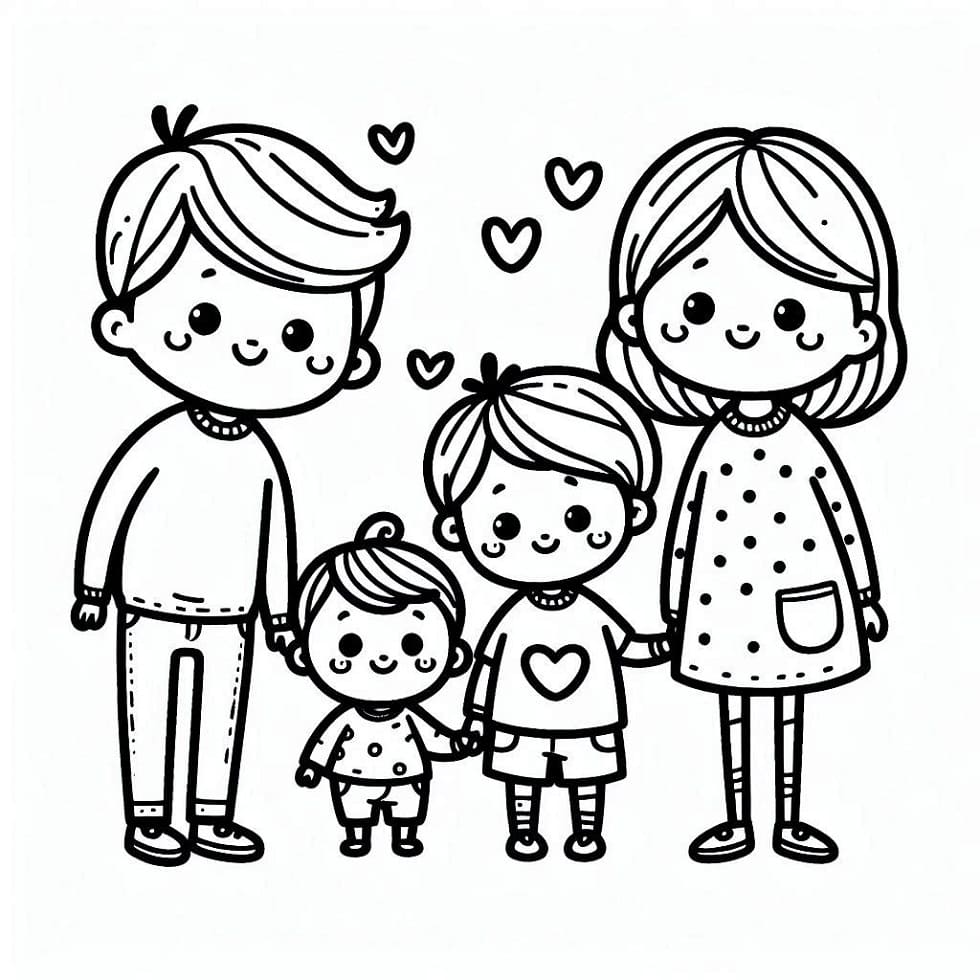 Schöne Familie