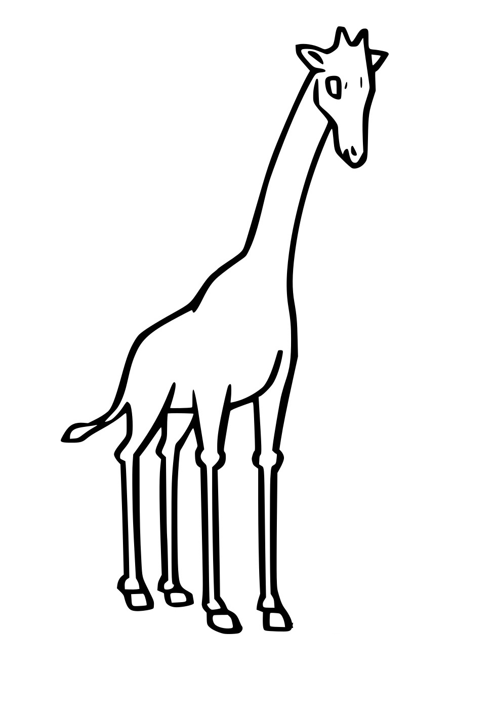 Sehr einfache Giraffe