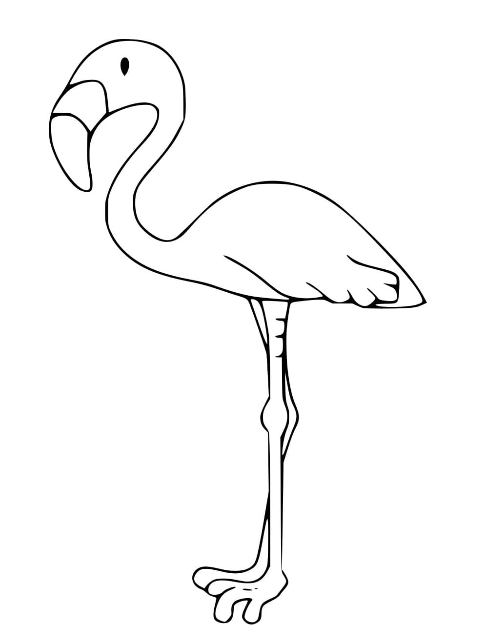 Sehr einfacher Flamingo