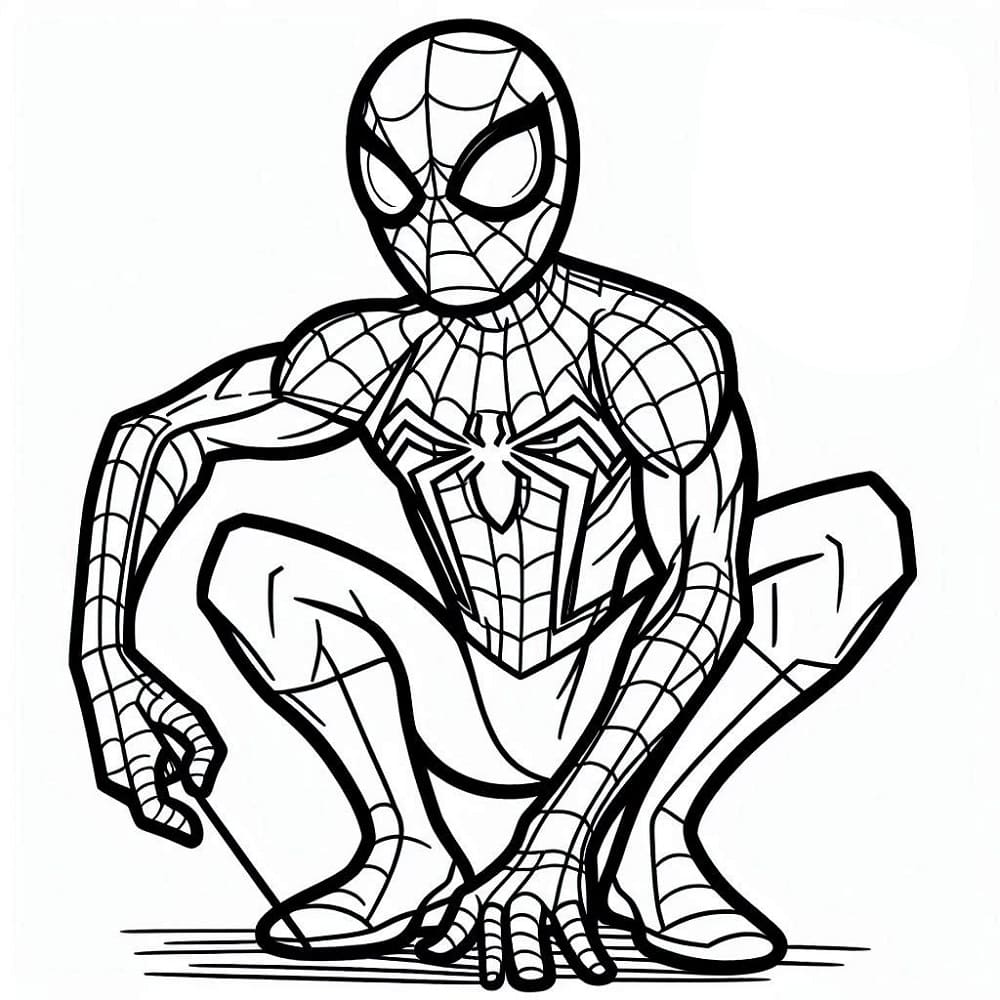 Spiderman kostenlos zeichnen