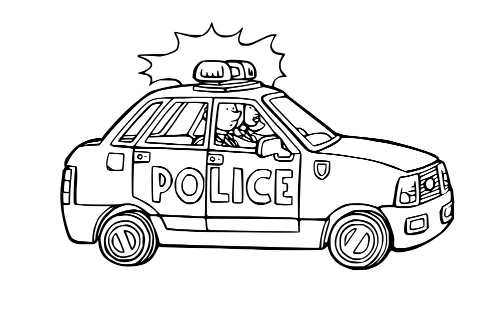 Unterwegs klingelt ein Polizeiauto
