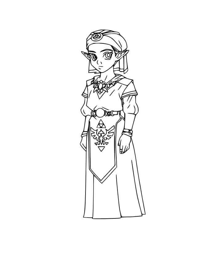 Zeichnung von Prinzessin Zelda