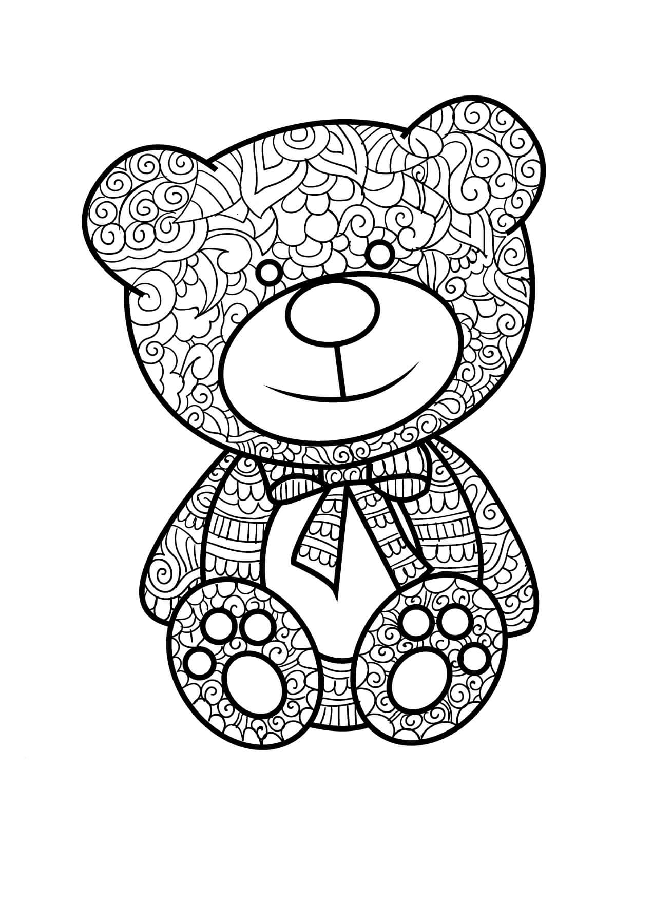 Zentangle-Teddy Bären