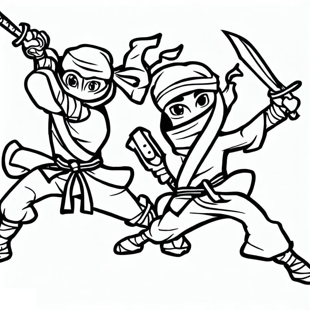 Zwei Ninja