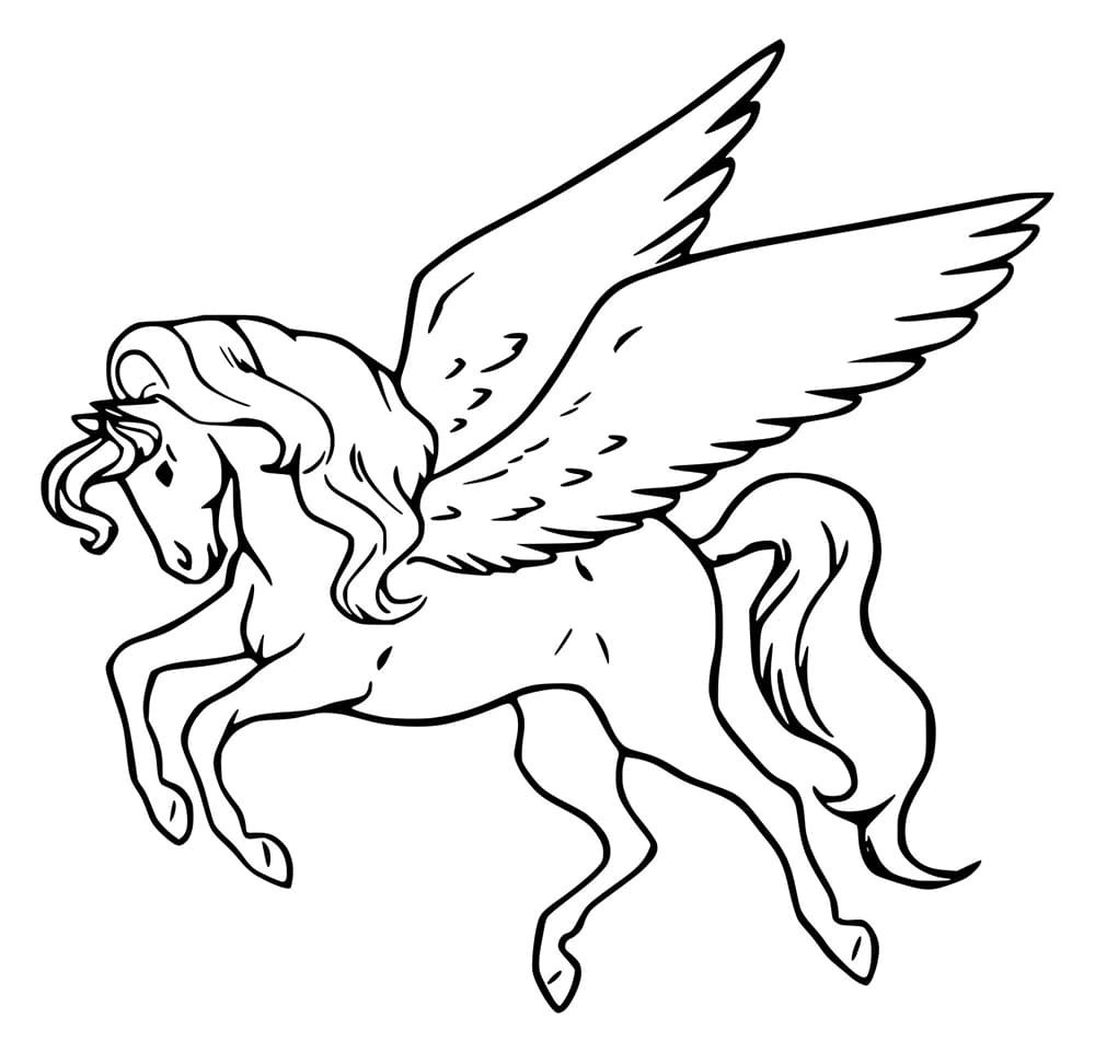 Einfacher fliegender Pegasus