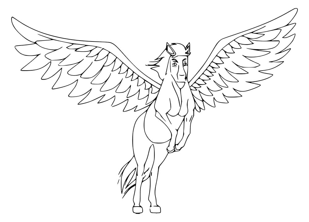 Einfacher Pegasus realistischer