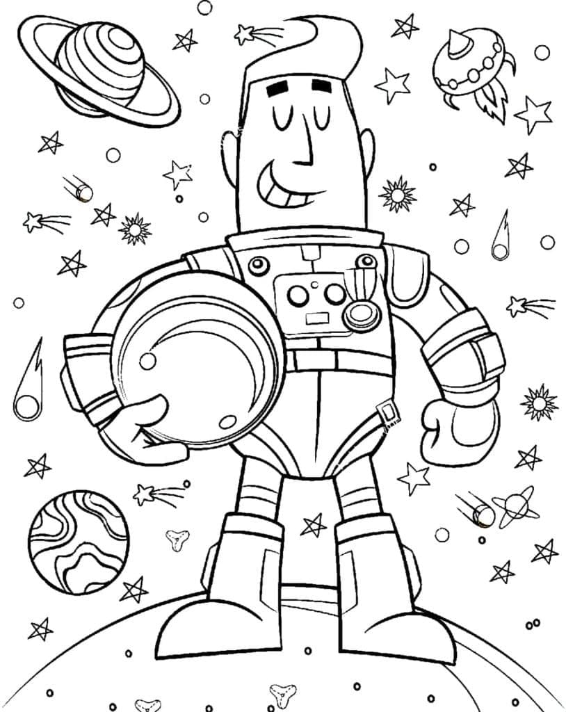 Karikatur Astronaut